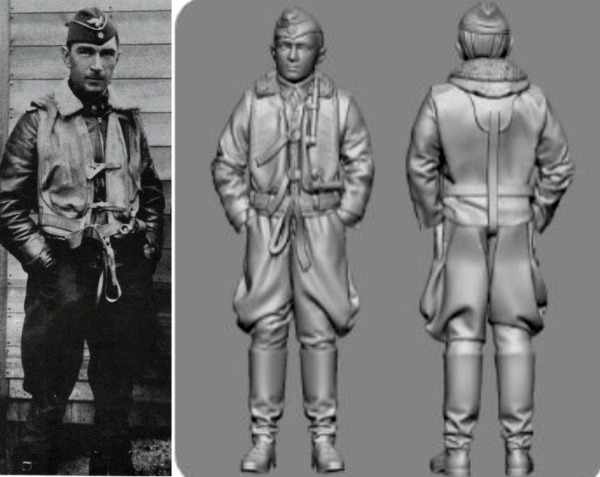 Peddinghaus 3 D Druck 1/48 48364 WWII Battle of Britain German Ace Werner Mölders