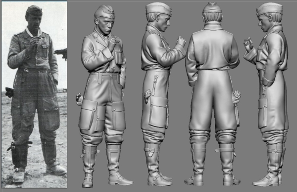 Peddinghaus 3 D Druck 1/32 32058 WWII Afrika JG 27  Gerhard Homuth