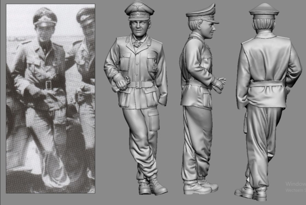 Peddinghaus 3 D Druck 1/32 32069 WWII Afrika  Ernst Wilhelm Reinhert