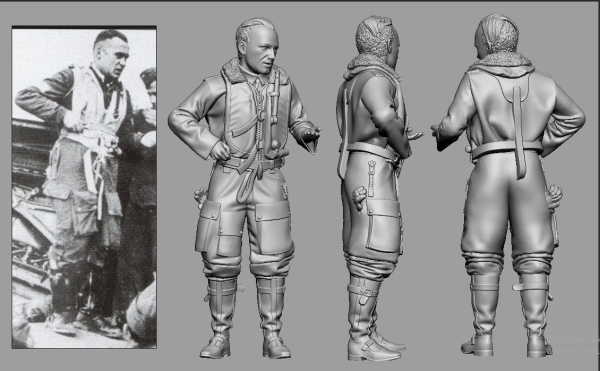 Peddinghaus 3 D Druck 1/32 32071 WWII Afrika  Gerhard Michalski