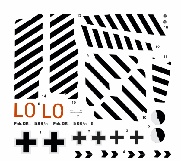 Peddinghaus-Decals 1/72 4845 Fokker Dr I, Lt. H. Kirschstein/ Udet, Jasta 4, La Ferme Puisieux