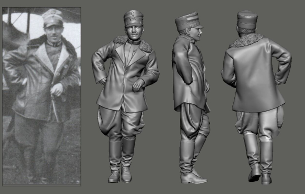 Peddinghaus 32114 3D Druck WWI - Italian Aces - Part 1 - Ernesto Cabruna