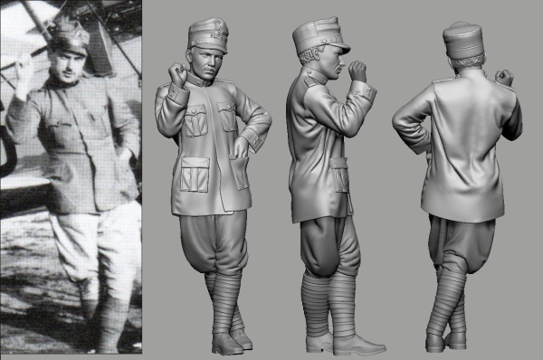 Peddinghaus 3D Druck 32231 WWI - Italian Aces - Silvio Scaroni