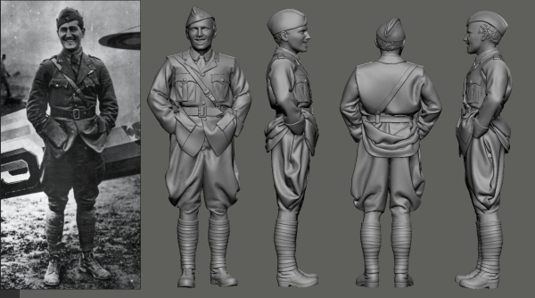 Peddinghaus 3D Druck 48566 WWI Aces - USA, Part 1 - 1st Pursuit Group Douglas Campbell