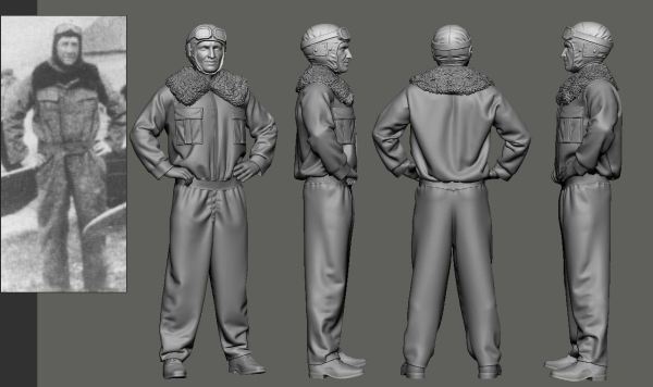 Peddinghaus 3D Druck 1-48 48576 WWI - N 124 Lafayette Escadrille Bert Hall