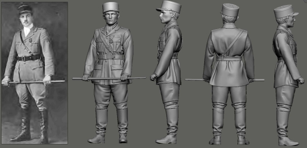 Peddinghaus 3D Druck 1-32 32249 WWI - N 124 Lafayette Escadrille Georges Thenault