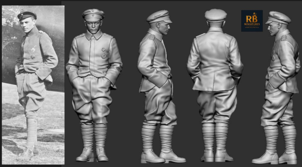 Peddinghaus 3D Druck 1-32 32275 WWI German Ace - Jasta 11 Carl Allmenröder