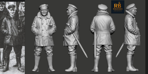 Peddinghaus 3D Druck 1-32 32277 WWI German Ace - Jasta 11 Manfred von Richthofen & Hund Moritz