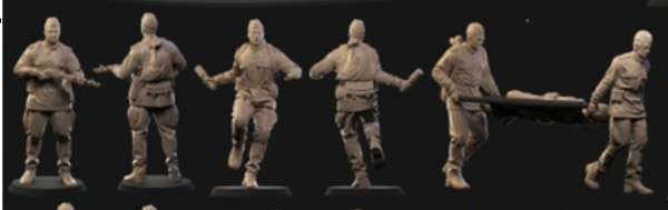 Peddinghaus 3 D Druck 1/87 87F032 Russische Soldaten No 2 Infantrie