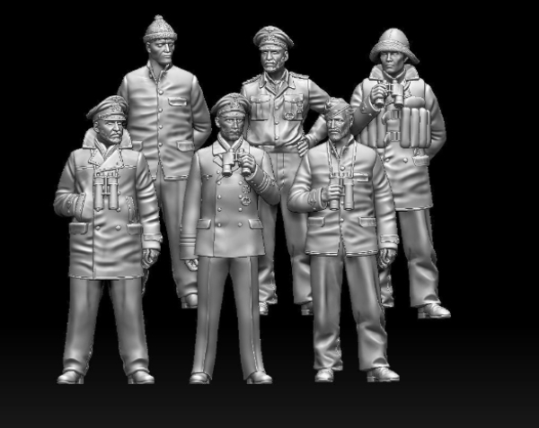 Peddinghaus 3 D Druck 1/144 144F002 6  U-Boot crew