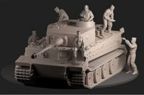 Peddinghaus 3 D Druck 72F118 6 german tankers loading her tank