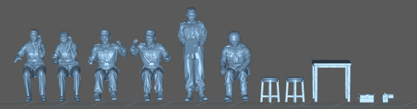 Peddinghaus 3 D Druck 1/72 72F188 Crew for Horchgerät or Searchlight and Ass