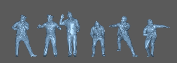 Peddinghaus 3 D Druck 1/35 35M003 6 Mann U-Boot Crew No 3