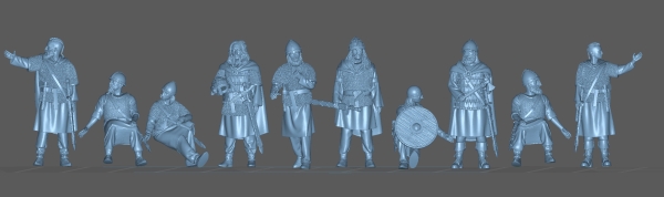 Peddinghaus 3 D Druck 1/48 48305 10 Viking warriors