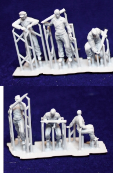 Peddinghaus 3 D Druck 1/72 72F248 6 Mann Deutsche Panzercrew beim aufmunitionieren