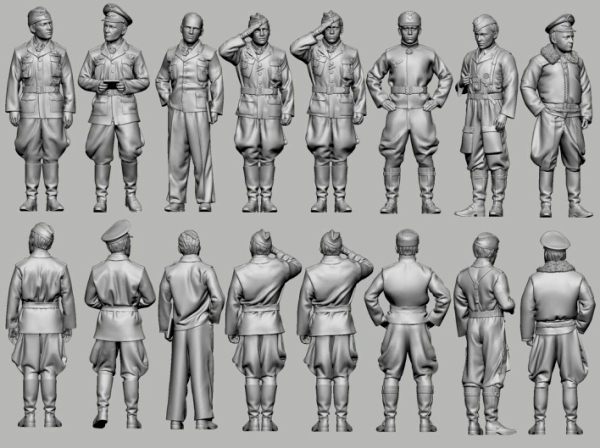 Peddinghaus 3 D Druck 1/72 72F253 Luftwaffe Aces Nachtjäger Lent- Sayn Wittgenstein-Streib-Weissenfeld-Semrau-Drewes-Fellerer-Ehle