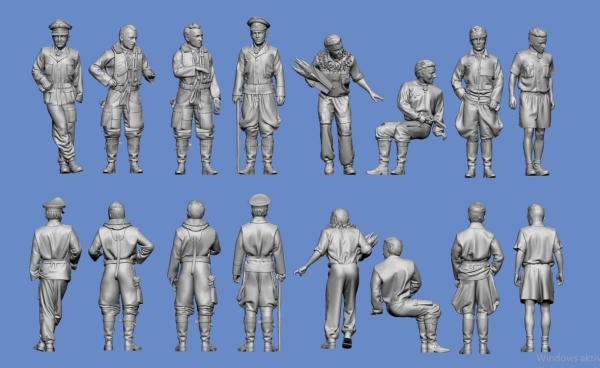 Peddinghaus 3 D Druck 1/72 72F281 WWII German Aces of Africa and Mediterranean Part 2 , Seeger, Bühlingen, Harder, Michalski, Müncehberg, Maltzan, _Reinhert, Rollwage