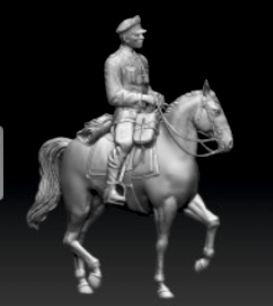 Peddinghaus 3 D Druck 1/72 72F294 Offizier  der Waffen SS zu Pferde