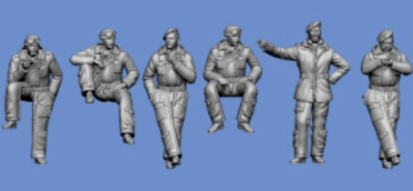 Peddinghaus 3 D Druck 72F384 Englische Panzercrew Holland 1944