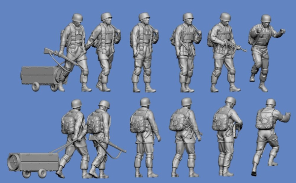 Peddinghaus 3 D Druck 1/72 72F434 6 deutsche Fallschirmjäger beim Einsteigen in Ju 52