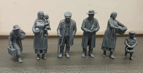 Peddinghaus 3D-Druck 1/72 72F439 Zivilisten WWI