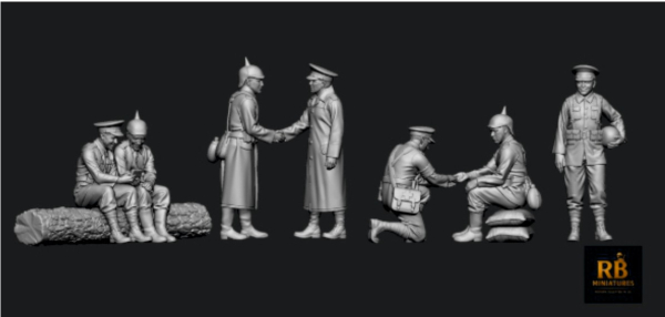 Peddinghaus 3D Druck 72F448 WWI Weihnachten 1914 Set 2