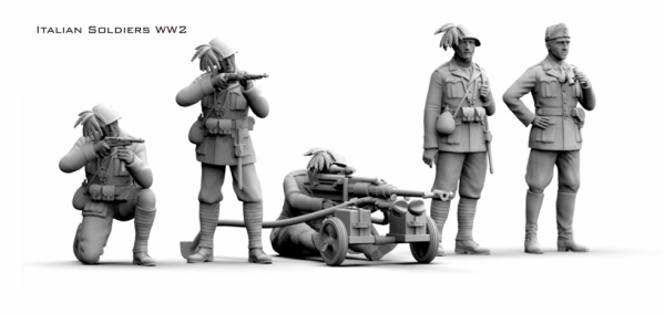 Peddinghaus 3D Druck 1-72 72F450 Italian Soldiers WWII