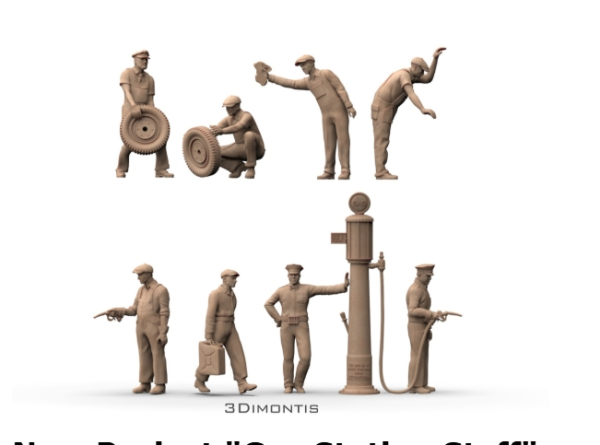 Peddinghaus 3D Druck 1-72 72F452 Mitarbeiter einer Tankstelle