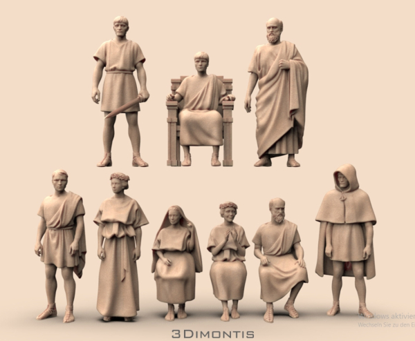 Peddinghaus 3D Druck 72F471 9 Römische Zivilisten