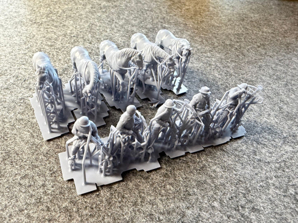 Peddinghaus 3D Druck 1-72 72F492 5 Armbrustschützen zu Pferde No 2