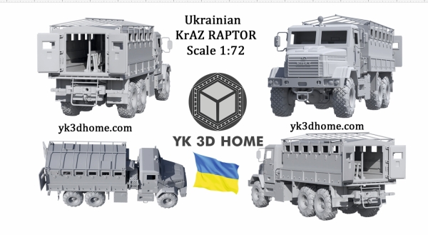 Peddinghaus 3 D Druck 1/72 72Y007 Ukrainian KrAZ Raptor