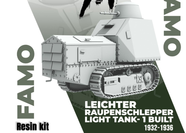 Peddinghaus 3 D Druck 1/72 72Y043 2 Famo Leichter Raupenschlepper Light Tank -1 1932-1936