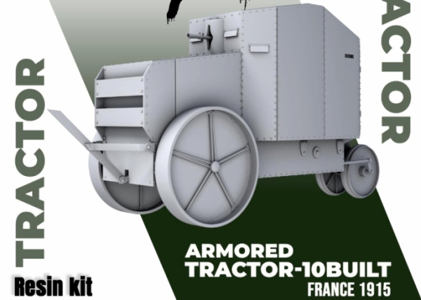 Peddinghaus 3 D Druck 1/72 72Y048 2 Frankreich Armoured Tractor-10 1915