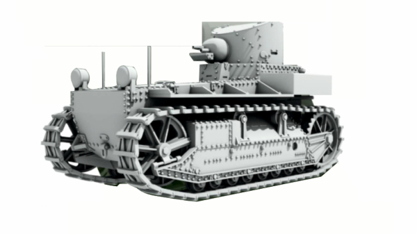 Peddinghaus 3 D Druck 1/72 72Y046 Engl. Light Tank T E1 1922-1928