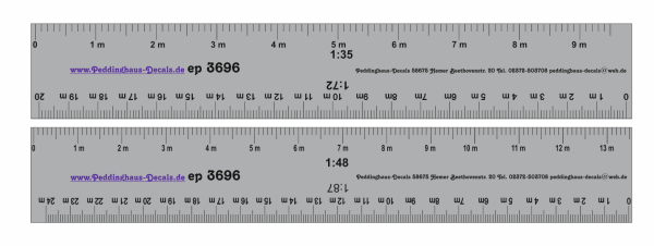 Peddinghaus-Modellbau 3696 dif. Scale lineals