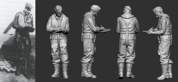 Peddinghaus 3D-Druck 32360 WWII German Reichs Defence Aces Ernst Schröder