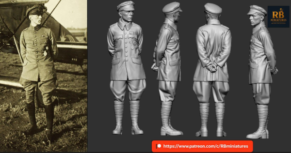 Peddinghaus 3D-Druck 48705 WWI German Aces & Legendary Leaders  Eduard Harald Auffarth