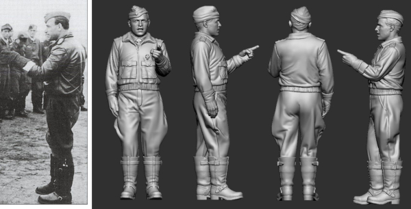 Peddinghaus 3D-Druck 48697 WWII German Reichs Defence Aces Heinz Bär
