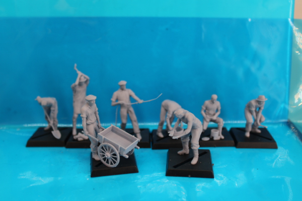 Peddinghaus 3 D-Druck 1/72 72F147 19 workers and add on's