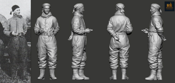 Peddinghaus 3D Druck 1-48 48616 WWI German Ace - Jasta 11 Kurt Wolff