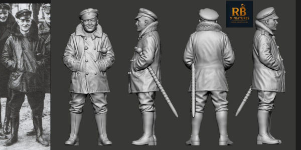 Peddinghaus 3D Druck 1-48 48620 WWI German Ace - Jasta 11 Manfred von Richthofen und Hund Moritz