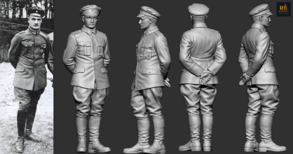 Peddinghaus 3D Druck 1-48 48613 WWI German Ace - Jasta 5 Fritz Rumey
