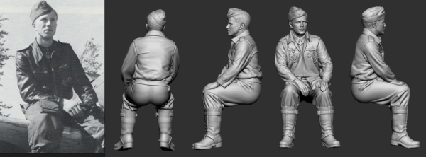 Peddinghaus 3D Druck 1-32 32269 WWII Aces JG 51  Franz Josef Beerenbrock