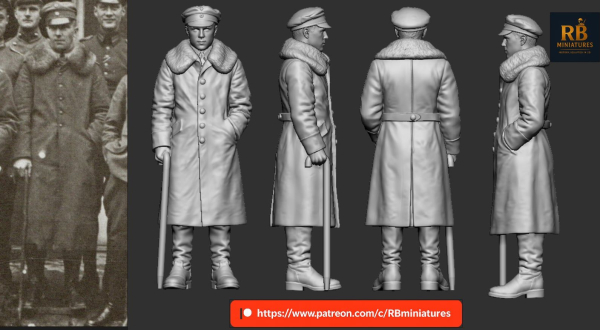 Peddinghaus 3D-Druck 32374 WWI German Aces & Legendary Leaders  Oskar von Boenigk