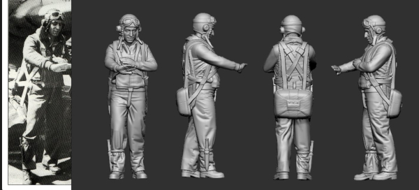 Peddinghaus 3D Druck 1-32 32354 WWII US P-47 Aces ETO & MTO Robert Johnson