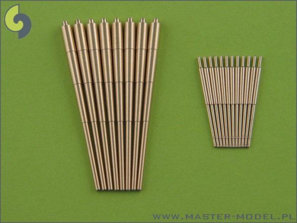 Master SM 350-043 1/350 Prinz Eugen armament - 203mm (8pcs), 105mm (12pcs) barrels