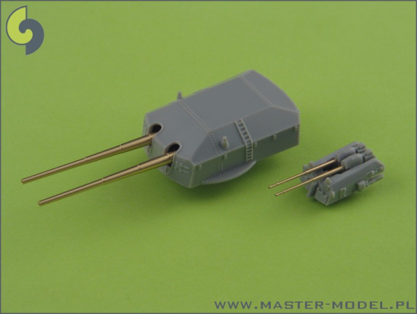 Master SM 350-043 1/350 Prinz Eugen armament - 203mm (8pcs), 105mm (12pcs) barrels