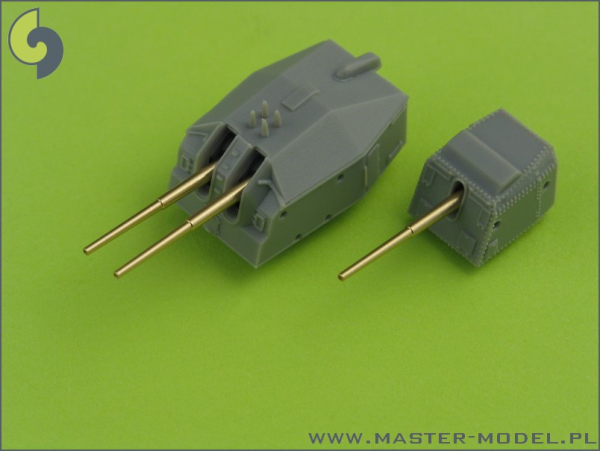 Master SM 350-061 1/350 German destroyer Z-39 (1945) - 150mm (4pcs), 37mm C/30 (4pcs), 37mm M42 (10pcs), 20mm (12pcs) barrels (fit to Dragon model)