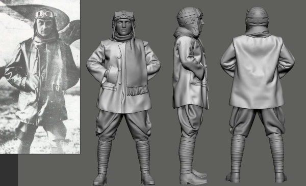 Peddinghaus 3D Druck 1-48 48597 WWI Austro-Hungarian Aces, Linke Crawford