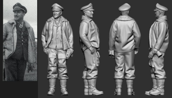 Peddinghaus 3D-Druck 48700 WWII German Reichs Defence Aces Walter Dahl